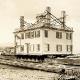 Spite House on barge
